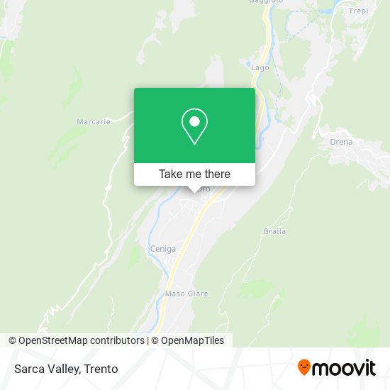 Sarca Valley map