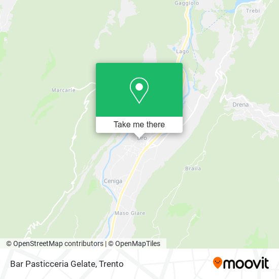 Bar Pasticceria Gelate map