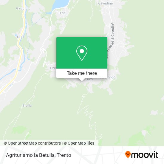Agriturismo la Betulla map