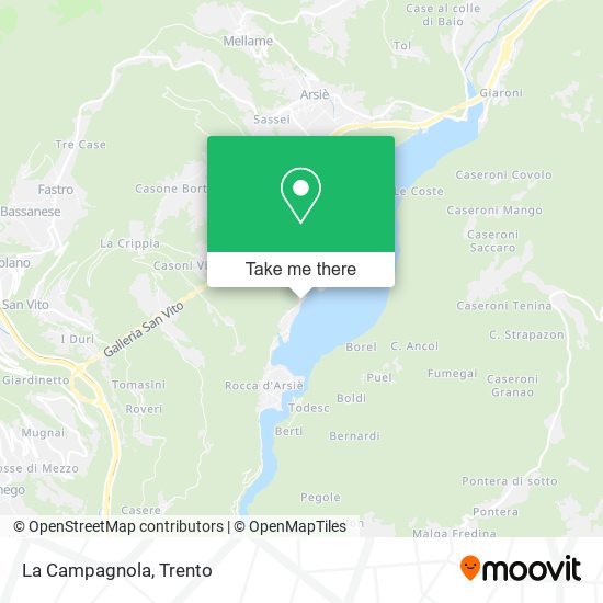La Campagnola map