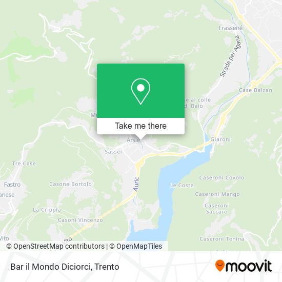 Bar il Mondo Diciorci map