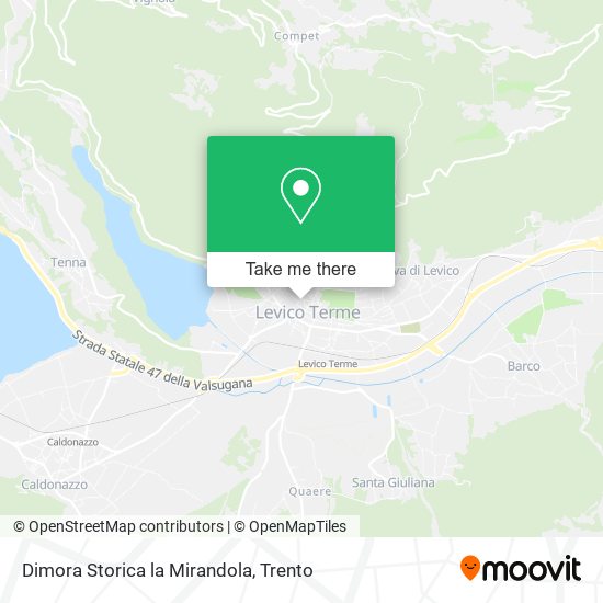 Dimora Storica la Mirandola map