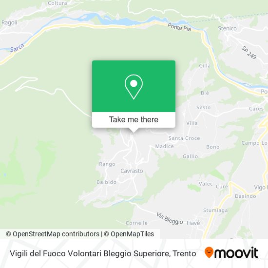 Vigili del Fuoco Volontari Bleggio Superiore map