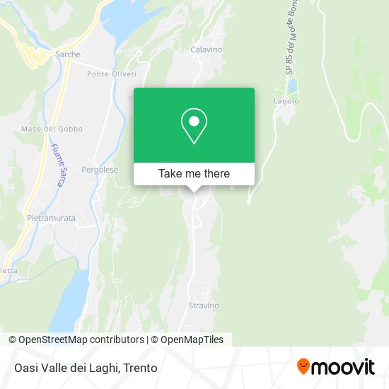 Oasi Valle dei Laghi map