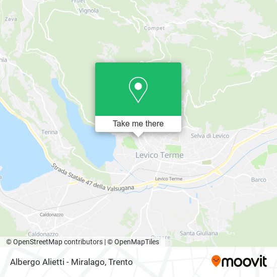 Albergo Alietti - Miralago map