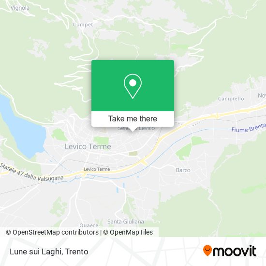Lune sui Laghi map