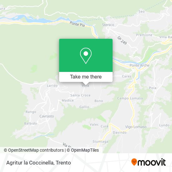 Agritur la Coccinella map