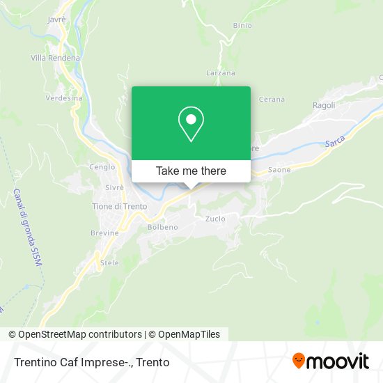 Trentino Caf Imprese-. map