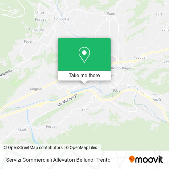 Servizi Commerciali Allevatori Belluno map