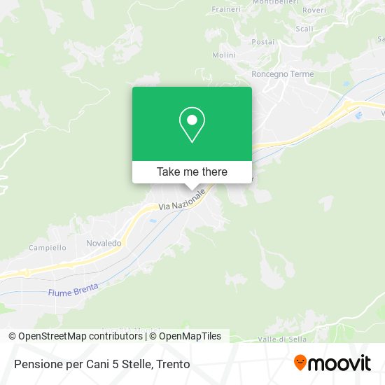 Pensione per Cani 5 Stelle map