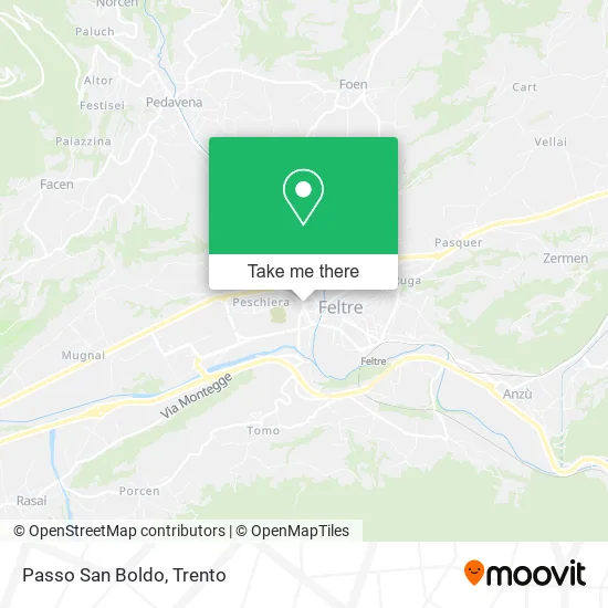 Passo San Boldo map