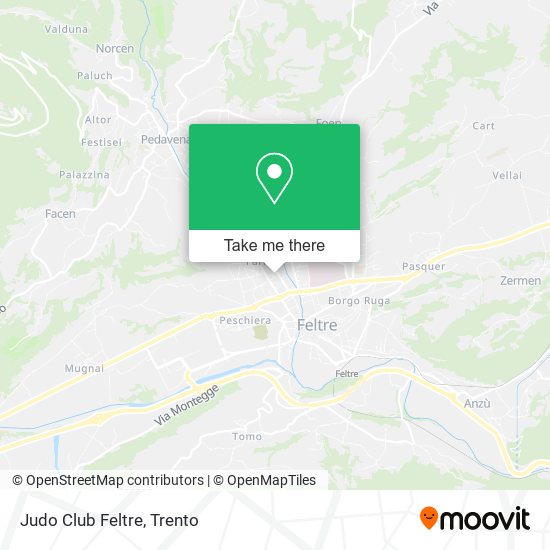 Judo Club Feltre map