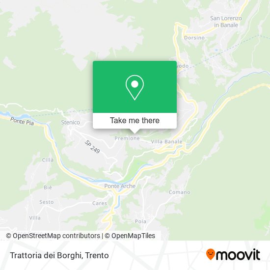 Trattoria dei Borghi map