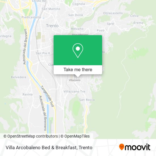 Villa Arcobaleno Bed & Breakfast map