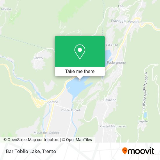 Bar Toblio Lake map