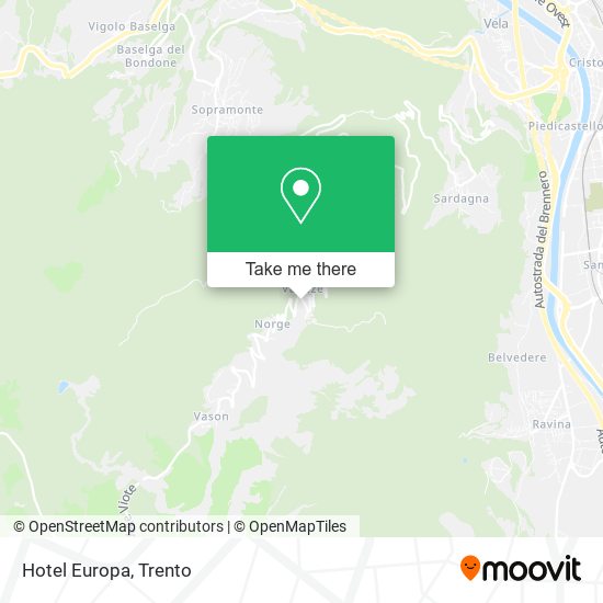 Hotel Europa map