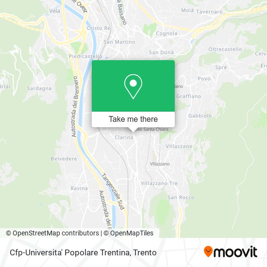 Cfp-Universita' Popolare Trentina map