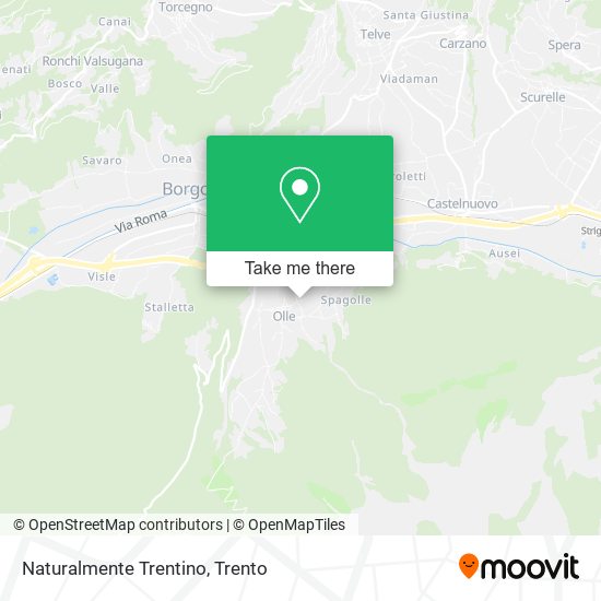 Naturalmente Trentino map