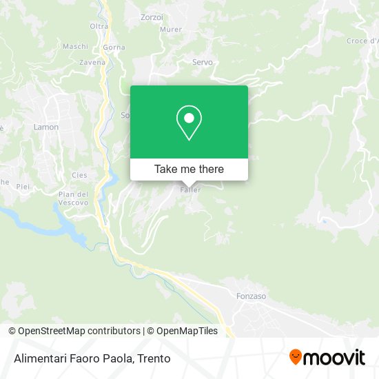 Alimentari Faoro Paola map
