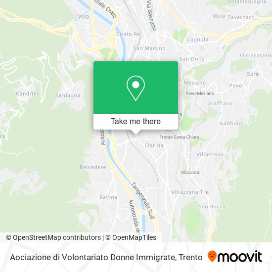 Aociazione di Volontariato Donne Immigrate map