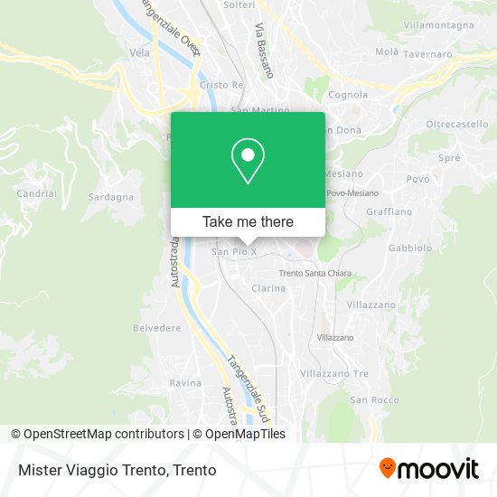 Mister Viaggio Trento map