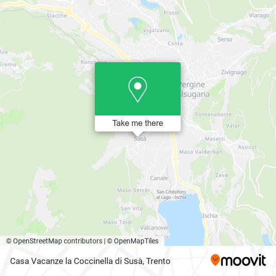 Casa Vacanze la Coccinella di Susà map