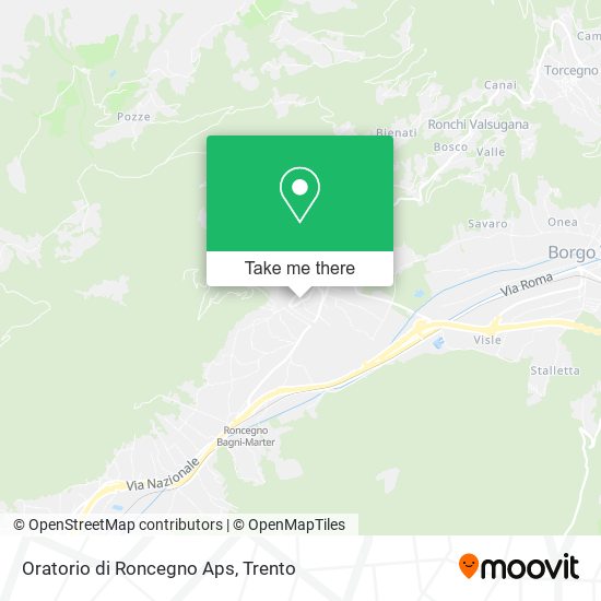 Oratorio di Roncegno Aps map