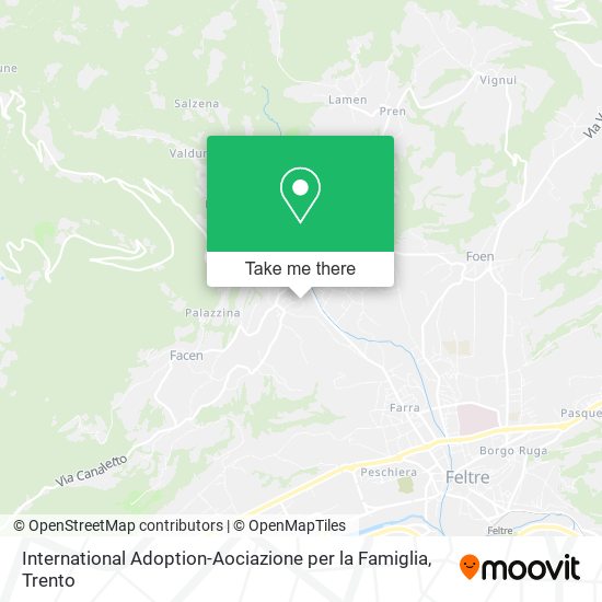 International Adoption-Aociazione per la Famiglia map