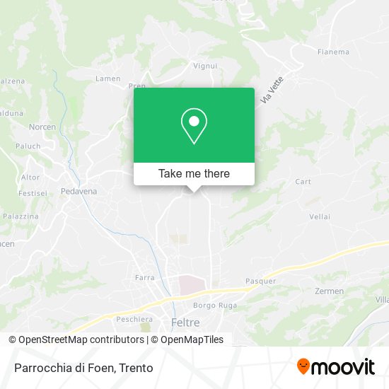 Parrocchia di Foen map
