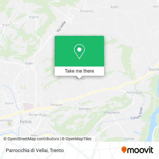 Parrocchia di Vellai map