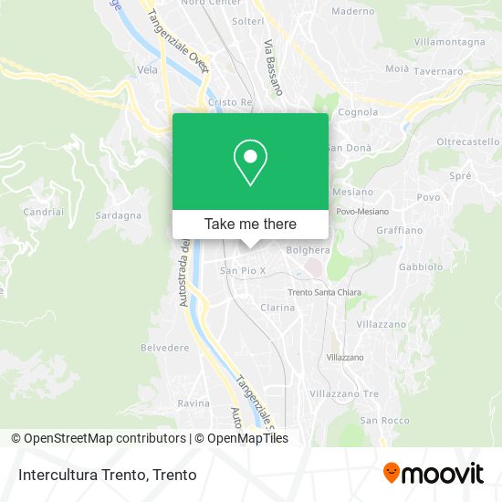 Intercultura Trento map