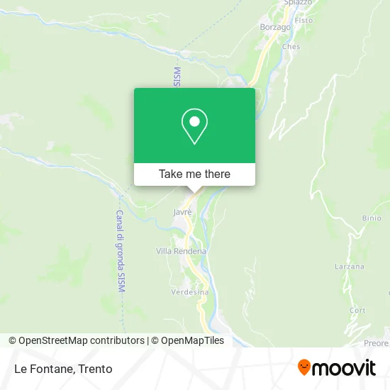Le Fontane map