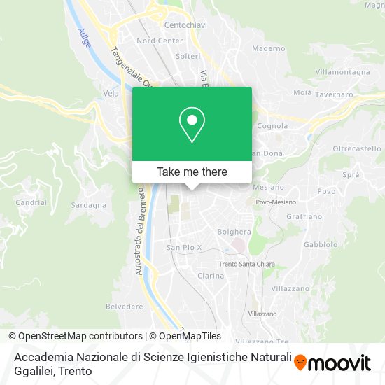 Accademia Nazionale di Scienze Igienistiche Naturali Ggalilei map