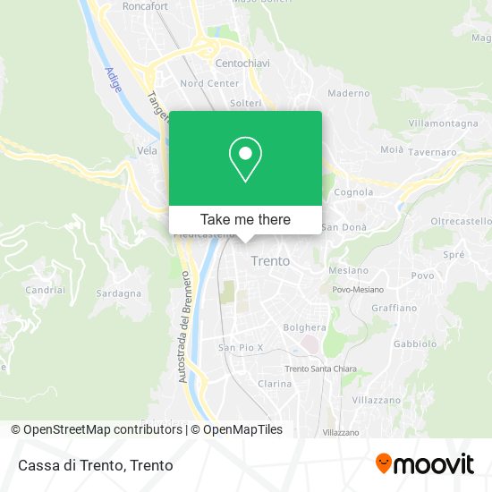 Cassa di Trento map