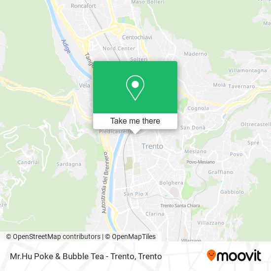 Mr.Hu Poke & Bubble Tea - Trento map