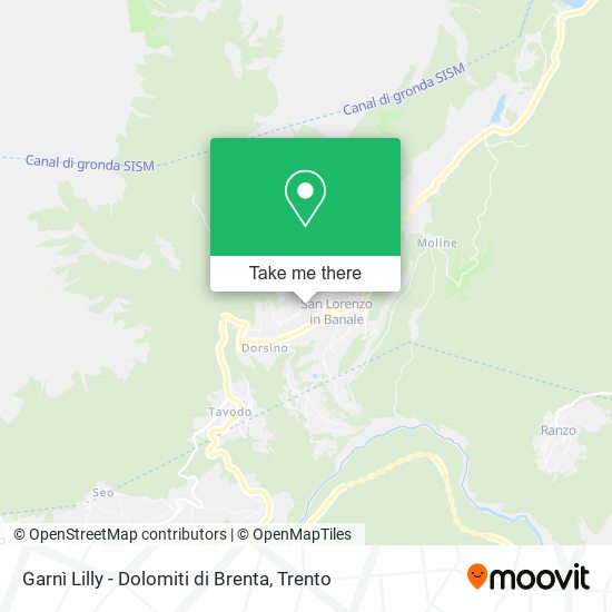 Garnì Lilly - Dolomiti di Brenta map