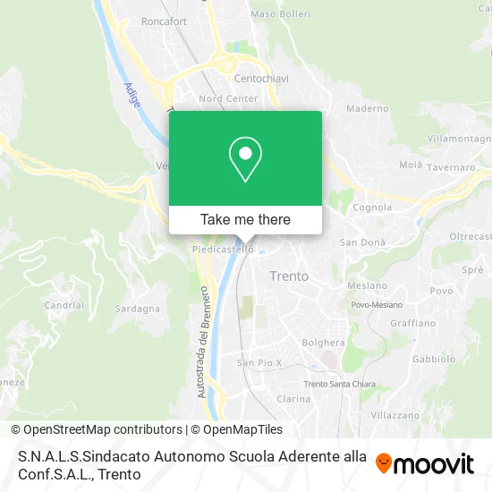S.N.A.L.S.Sindacato Autonomo Scuola Aderente alla Conf.S.A.L. map