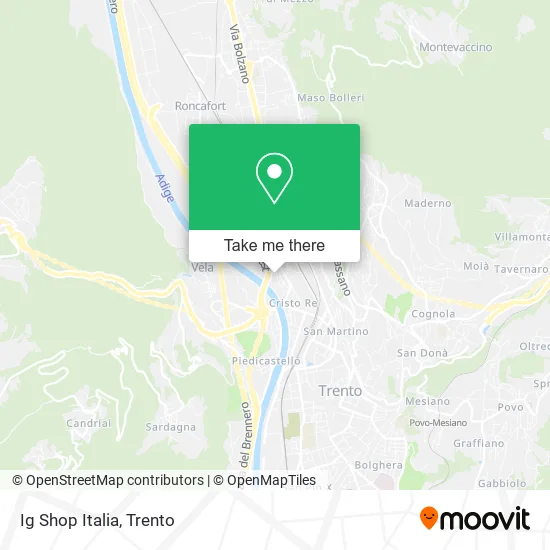 Ig Shop Italia map