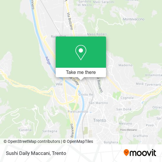 Sushi Daily Maccani map