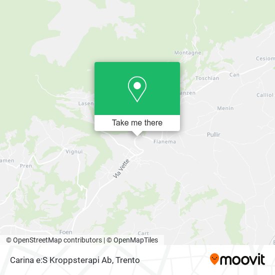 Carina e:S Kroppsterapi Ab map