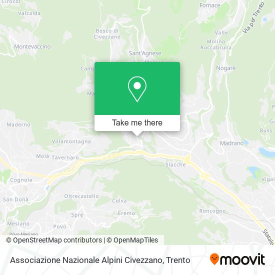 Associazione Nazionale Alpini Civezzano map