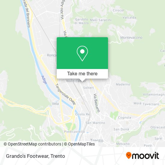 Grando's Footwear map
