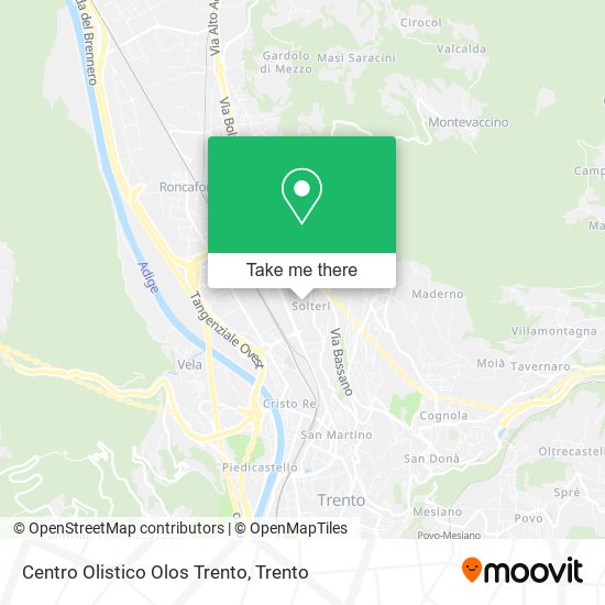 Centro Olistico Olos Trento map