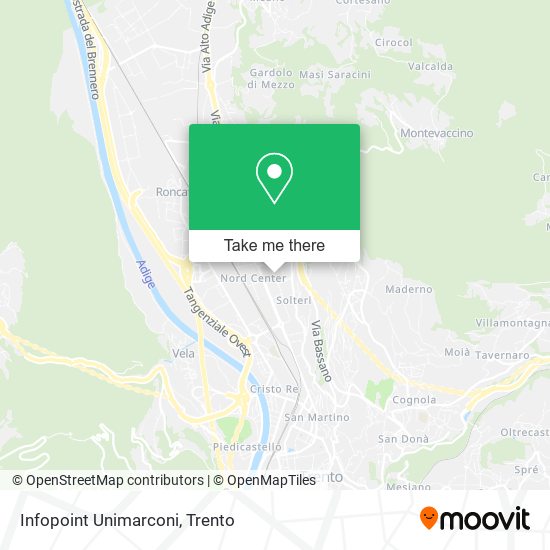 Infopoint Unimarconi map