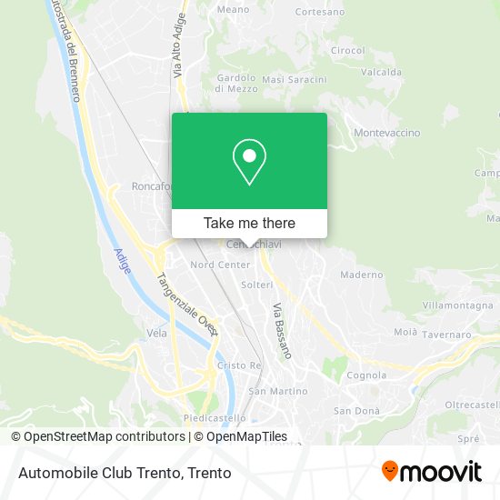 Automobile Club Trento map