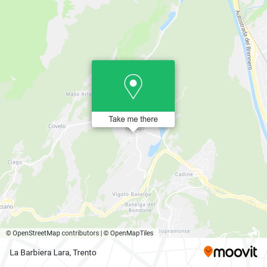 La Barbiera Lara map