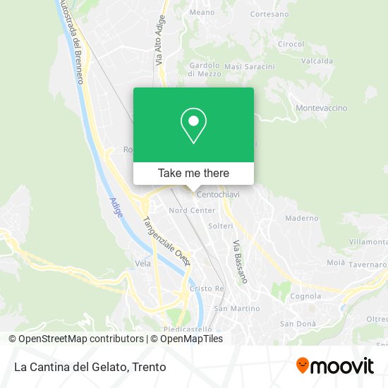 La Cantina del Gelato map