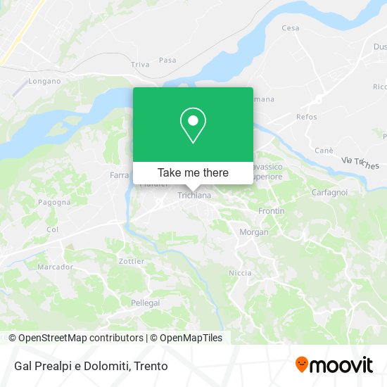 Gal Prealpi e Dolomiti map