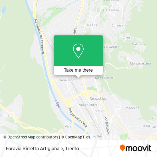 Fòravia Birretta Artigianale map