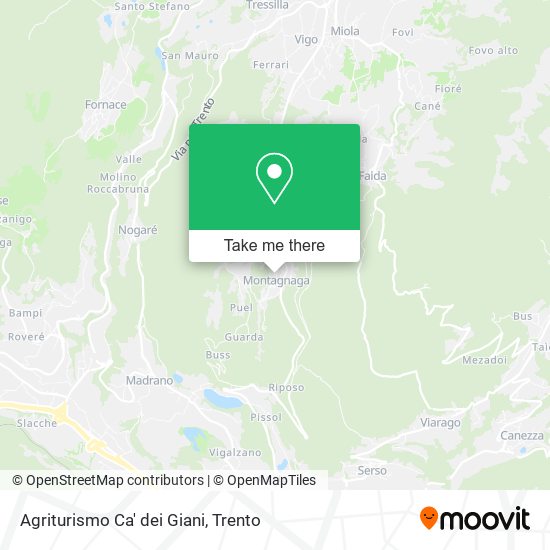 Agriturismo Ca' dei Giani map